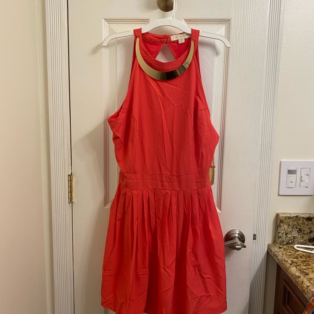 Nicki Minaj orange woman dress 7/8 NWT